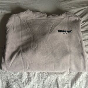 White fox hoodie